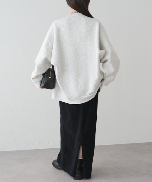 PUAL CE CIN（ピュアルセシン）の「裏ボア刺繍スウェット（スウェット・レディース・オートミール/ブルー/グレー・FREE）」の9枚目の写真