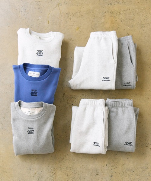 PUAL CE CIN（ピュアルセシン）の「裏ボア刺繍スウェット（スウェット・レディース・オートミール/ブルー/グレー・FREE）」の4枚目の写真