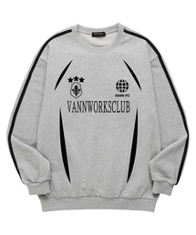 VANNWORKS（バンワークス）の「ジャージブロックコアユニークスウェット(VLS0014)メランジグレー（スウェット）」