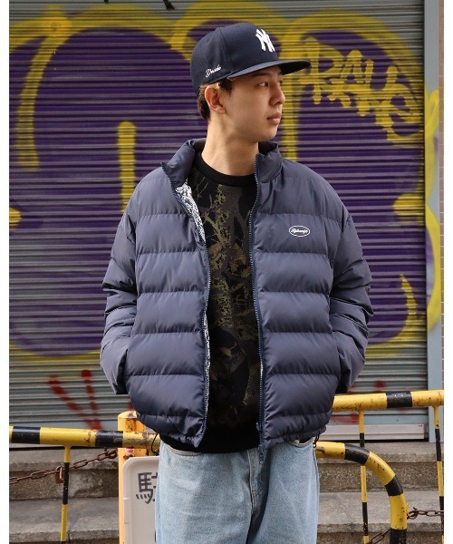 FLIP THE SCRIPT（フリップザスクリプト）の「REVERSIBLE PUFFER JKT（ダウンジャケット/コート・メンズ・ネイビー/ブラック・M/L/XL）」の5枚目の写真