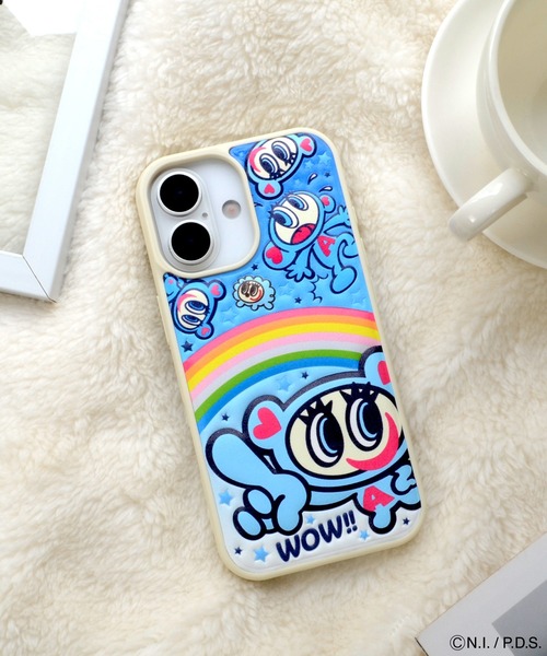 ANGEL BLUE（エンジェルブルー）の「iPhone17 ケース iPhone16 iPhone15 14 13 ケース エンジェルブルー「ぷくぷく背面ケース」 ナカムラくん（スマホケース/カバー・レディース・ブルー系その他・iPhone 16/iPhone 13/14/15/iPhone 17）」の6枚目の写真