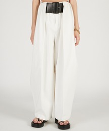 PRANK PROJECT | 【2026Spring Pre-Order】ハイウエストベルトタックパンツ / High-Waist Belted Tuck Pants(スラックス)