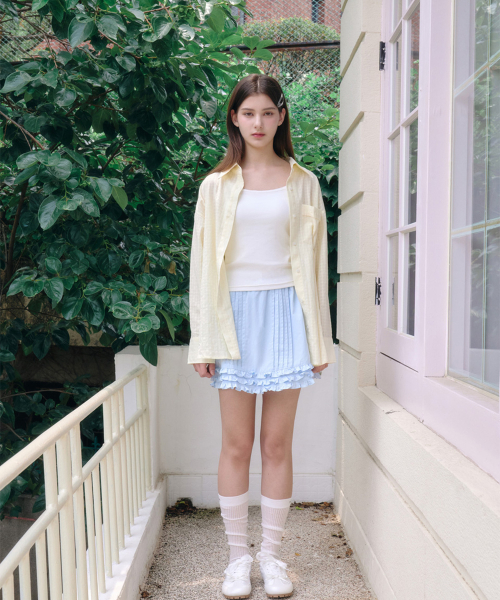 ALKI ALKA(アルキアルカ)の「Loose-Fit Check Shirt (Butter)(シャツ/ブラウス・レディース・イエロー・FREE)」の3枚目の写真