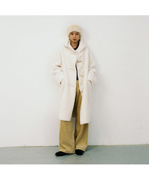 hunch | Hooded Duffel Long Coat (2color)(チェスターコート)