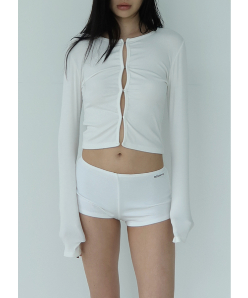 MINA SONG(ミナソン)の「ESSENTIAL MICRO SHORTS - WHITE(その他パンツ・レディース・その他・FREE)」の2枚目の写真