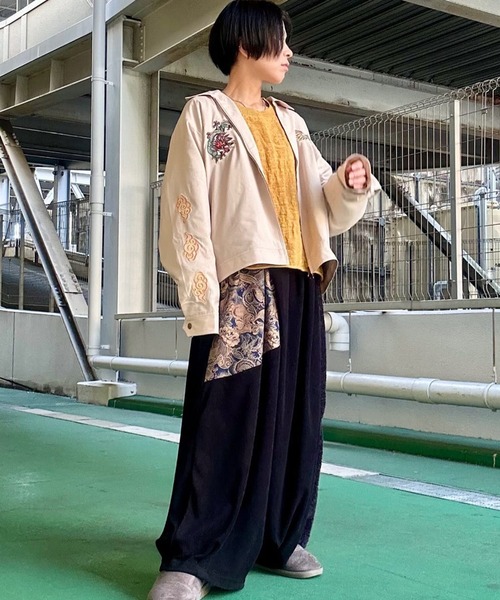 チャイハネ（チャイハネ）の「【チャイハネ】ペイズリーコットンニットトップス（ニット/セーター・レディース・マスタード/グレー/ブラック/ナチュラル・FREE）」の8枚目の写真