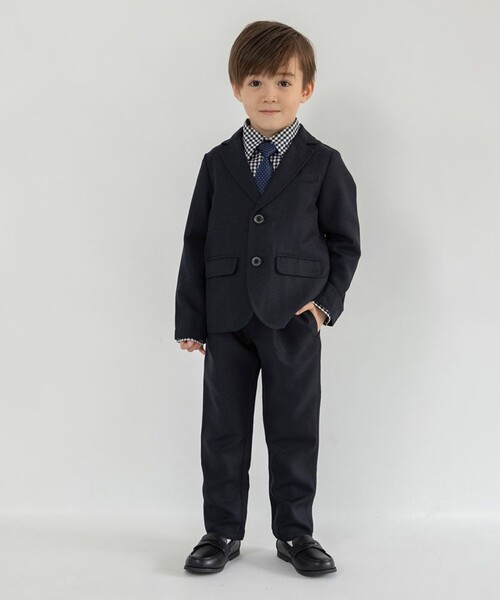 セール】【フォーマル3点セット】ネイビージャケット+ロングパンツ+