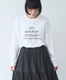 yuni | ANTHURIUM embrodely long sleeves Tshirt(Tシャツ/カットソー)