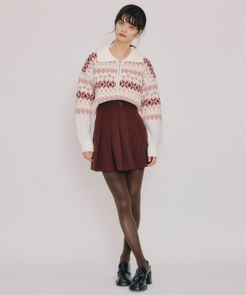 REDYAZEL（レディアゼル）の「ビジューノルディックデザインニットプルオーバー（ニット/セーター・レディース・レッド/ホワイト/ブルー・FREE）」の21枚目の写真