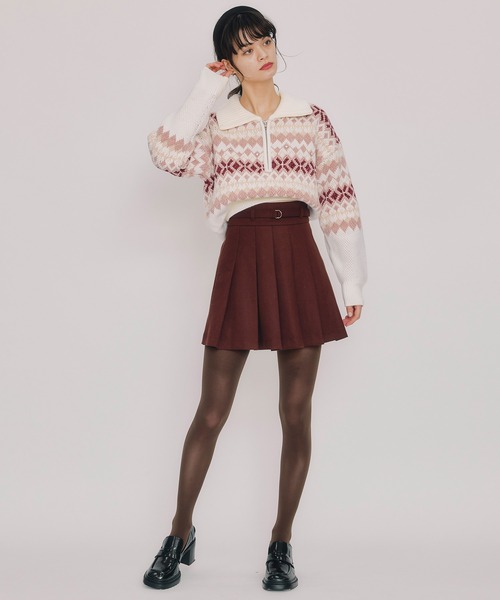 REDYAZEL（レディアゼル）の「ビジューノルディックデザインニットプルオーバー（ニット/セーター・レディース・レッド/ホワイト/ブルー・FREE）」の22枚目の写真