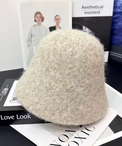 ammy.（エイミードット）の「【 ammy. / エイミードット 】 ウール混 バケットハット（ハット・レディース・グレー/ナチュラル/ブラック/ベージュ/ブラウン・FREE）」の5枚目の写真