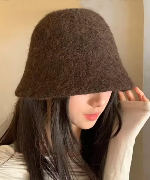 ammy.（エイミードット）の「【 ammy. / エイミードット 】 ウール混 バケットハット（ハット・レディース・グレー/ナチュラル/ブラック/ベージュ/ブラウン・FREE）」の3枚目の写真