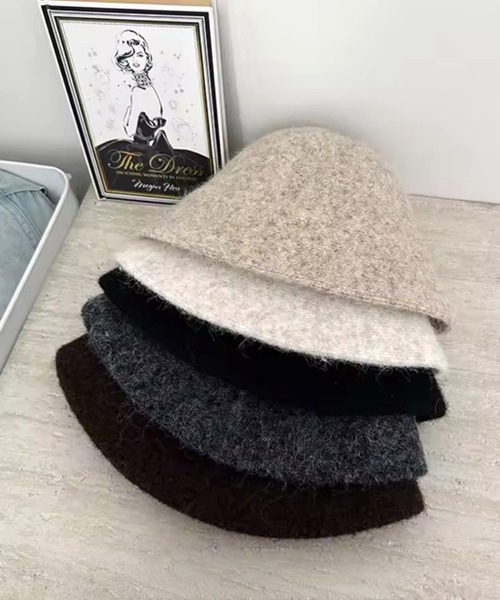 ammy.（エイミードット）の「【 ammy. / エイミードット 】 ウール混 バケットハット（ハット・レディース・グレー/ナチュラル/ブラック/ベージュ/ブラウン・FREE）」の7枚目の写真