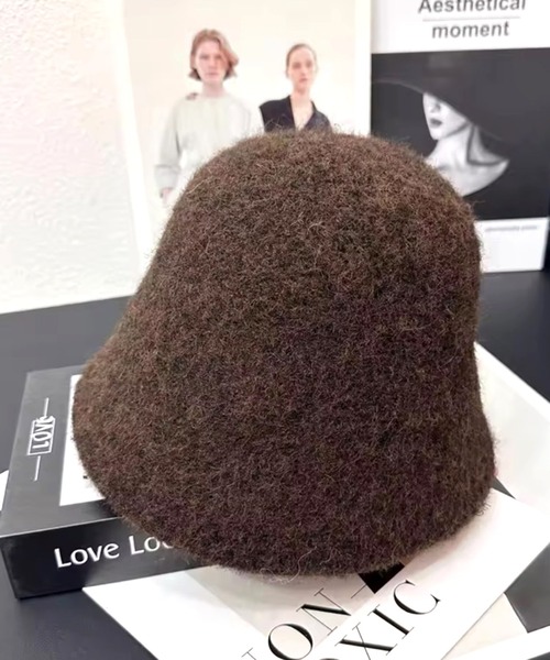 ammy.（エイミードット）の「【 ammy. / エイミードット 】 ウール混 バケットハット（ハット・レディース・グレー/ナチュラル/ブラック/ベージュ/ブラウン・FREE）」の8枚目の写真