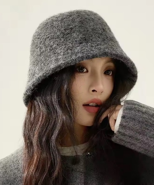 ammy.（エイミードット）の「【 ammy. / エイミードット 】 ウール混 バケットハット（ハット・レディース・グレー/ナチュラル/ブラック/ベージュ/ブラウン・FREE）」の10枚目の写真