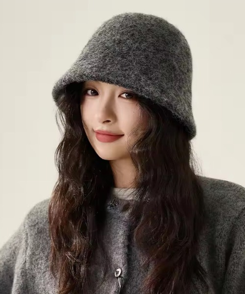 ammy.（エイミードット）の「【 ammy. / エイミードット 】 ウール混 バケットハット（ハット・レディース・グレー/ナチュラル/ブラック/ベージュ/ブラウン・FREE）」の11枚目の写真