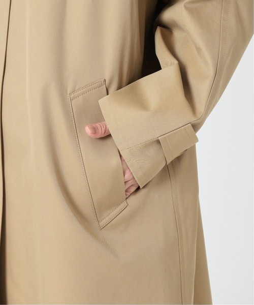 JOURNAL STANDARD relume（ジャーナルスタンダード　レリューム）の「《追加》スーピマコットンステンカラーコート（ステンカラーコート・レディース・ベージュ/ネイビー・38/36）」の10枚目の写真