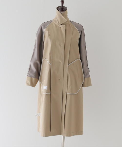 JOURNAL STANDARD relume（ジャーナルスタンダード　レリューム）の「《追加》スーピマコットンステンカラーコート（ステンカラーコート・レディース・ベージュ/ネイビー・38/36）」の13枚目の写真