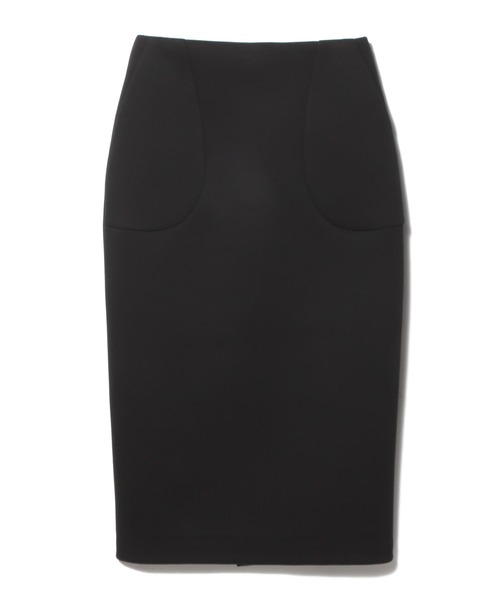 ESTNATION(エストネーション)の「ESSENCEOFLUXURY / カードボード ペンシルスカート(スカート・レディース・グレー/ブラック・38/36)」の2枚目の写真