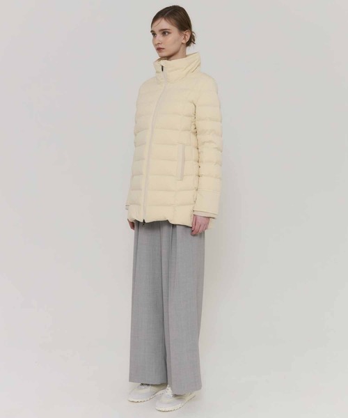 YOSOOU（ヨソオウ）の「【YOSOOU/ヨソオウ】2way Fur Liner Hood Coat/2ｗayファーライナーフードコート（ダウンジャケット/コート・レディース・キナリ/ブラック・2/3）」の4枚目の写真