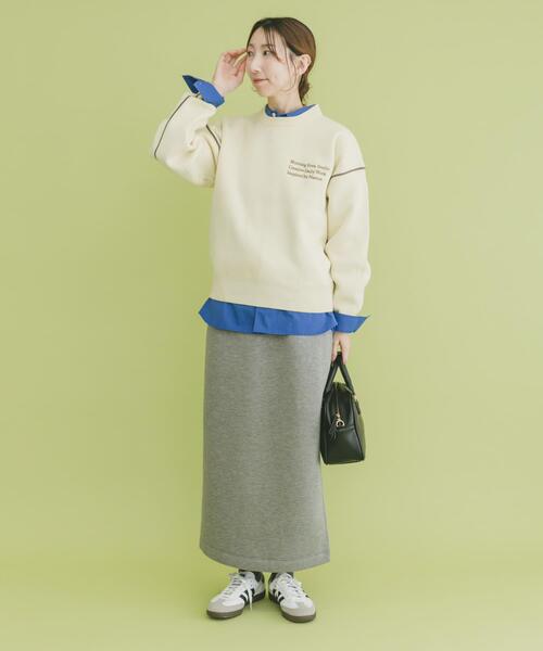 ITEMS URBANRESEARCH（アイテムズ アーバンリサーチ）の「ダンボールタイトスカート（スカート・レディース・ブラック/グレー/ブラウン・FREE）」の6枚目の写真