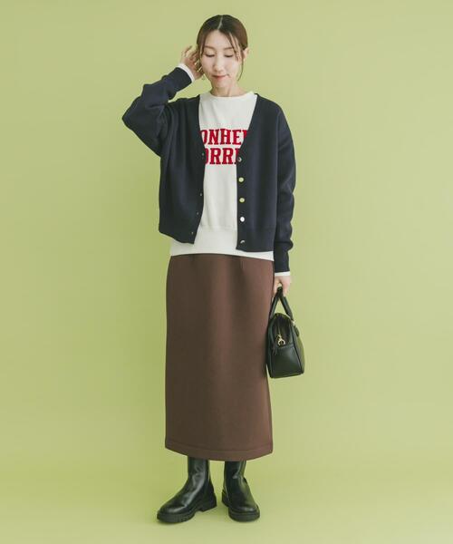 ITEMS URBANRESEARCH（アイテムズ アーバンリサーチ）の「ダンボールタイトスカート（スカート・レディース・ブラック/グレー/ブラウン・FREE）」の15枚目の写真