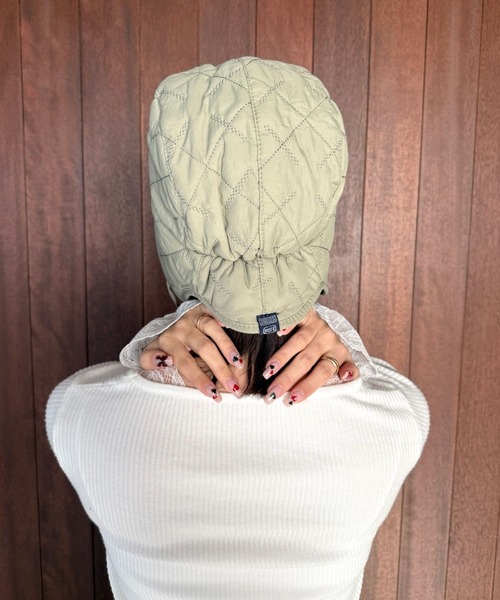 SANSeLF（サンセルフ）の「【SANSeLF】 キルティングフライングキャップ saa25a236（キャップ・レディース・カーキ・FREE）」の7枚目の写真