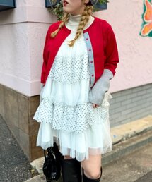 w closet | ドットチュールミニキャミワンピ(シャツ/ブラウス)