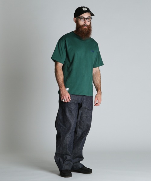 Schott（ショット）の「Schott/ショット/FLYER T-SHIRT/フライヤー Tシャツ（Tシャツ/カットソー・メンズ・ダークグリーン/ブラック/ホワイト・2XL/XL/L/M）」の20枚目の写真