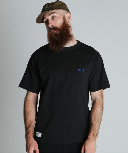 Schott（ショット）の「Schott/ショット/FLYER T-SHIRT/フライヤー Tシャツ（Tシャツ/カットソー・メンズ・ダークグリーン/ブラック/ホワイト・2XL/XL/L/M）」の7枚目の写真