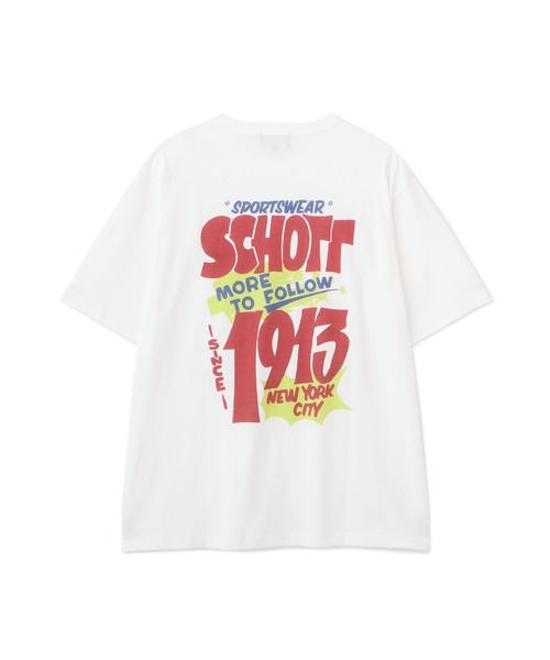 Schott（ショット）の「Schott/ショット/FLYER T-SHIRT/フライヤー Tシャツ（Tシャツ/カットソー・メンズ・ダークグリーン/ブラック/ホワイト・2XL/XL/L/M）」の22枚目の写真