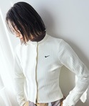 NIKE（ナイキ）の「ナイキ スポーツウェア チル ニット ウィメンズ スリム ワイドリブ カーディガン / Nike Sportswear Chill Knit Women's Slim Wide-Ribbed Cardigan IF0235-133 Sail（カーディガン/ボレロ・S）」