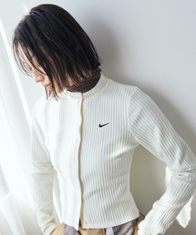 NIKE（ナイキ）の「ナイキ スポーツウェア チル ニット ウィメンズ スリム ワイドリブ カーディガン / Nike Sportswear Chill Knit Women's Slim Wide-Ribbed Cardigan IF0235-133 Sail（カーディガン/ボレロ）」