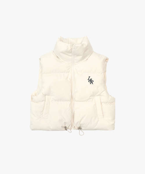 LOSSYROW(ロッシロー)の「Crop padded vest Cream(ダウンベスト・レディース・アイボリー・FREE)」の5枚目の写真