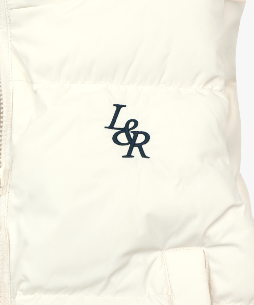 LOSSYROW(ロッシロー)の「Crop padded vest Cream(ダウンベスト・レディース・アイボリー・FREE)」の6枚目の写真