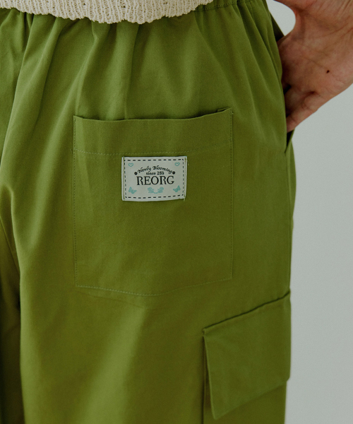 WOI カーゴストリングパンツ オリーブ