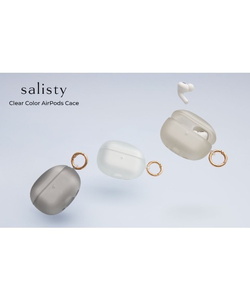 salisty(サリスティ)の「AirPods Pro(第2/1世代) 専用 salisty(サリスティ) クリアカラー 耐衝撃 ケース(ヘッドフォン/イヤホン・レディース・グレイッシュベージュ/クリア/クリアブラック・B)」の7枚目の写真