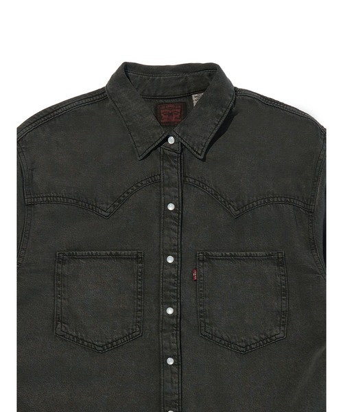 Levi's(リーバイス)の「Levi's/リーバイス TEODORA ウエスタンシャツ(シャツ/ブラウス・レディース・ブラック・XS/S/M)」の4枚目の写真