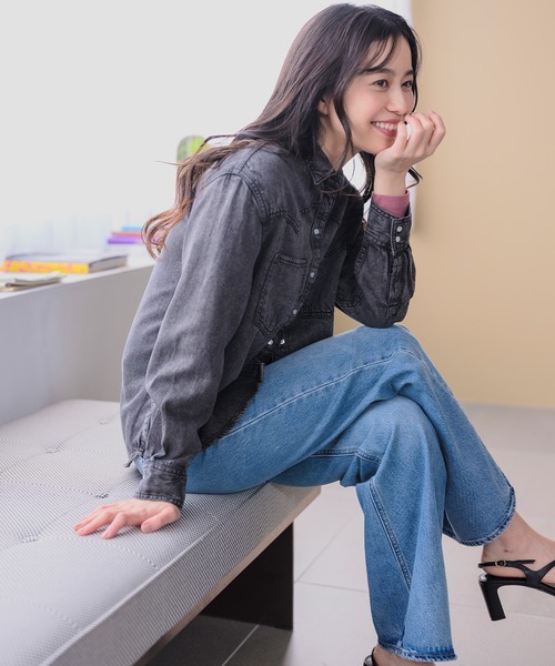 Levi's(リーバイス)の「Levi's/リーバイス TEODORA ウエスタンシャツ(シャツ/ブラウス・レディース・ブラック・XS/S/M)」の9枚目の写真