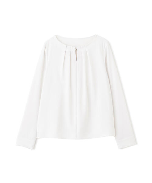 NATURAL BEAUTY BASIC（ナチュラルビューティーベーシック）の「◇ネックタックブラウス（シャツ/ブラウス・レディース・ラベンダー/グレー/オフホワイト・SMALL/MEDIUM）」の19枚目の写真