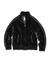 ETCE（イーティーシーイー）の「VELVET TRACK JACKET (BLACK)（その他アウター）」