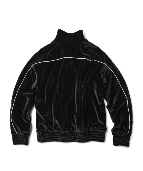 ETCE(イーティーシーイー)の「VELVET TRACK JACKET (BLACK)(その他アウター・レディース・その他・L/XL/M)」の2枚目の写真