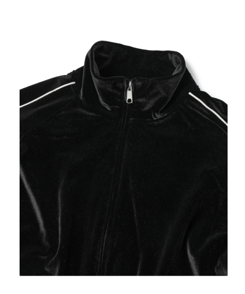 ETCE(イーティーシーイー)の「VELVET TRACK JACKET (BLACK)(その他アウター・レディース・その他・L/XL/M)」の3枚目の写真