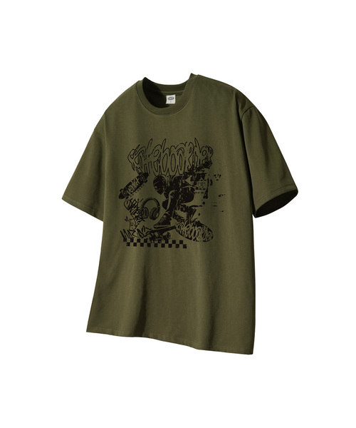 VENHIT(ベンヒット)の「firepunk クールコットン半袖(Tシャツ/カットソー・レディース・ホワイト/カーキ/クリーム/ブラック・LARGE/MEDIUM/SMALL/X-LARGE)」の4枚目の写真