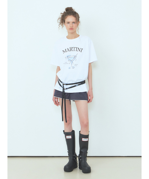 ETMON(エトモン)の「Martini Graphic T-Shirt Blue(Tシャツ/カットソー・レディース・その他・FREE)」の5枚目の写真