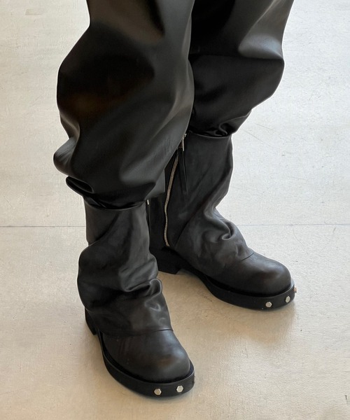 OUAT（オーユーエーティー）の「【OUAT】ASTRO LAYEREDBOOTS（ブーツ・メンズ・ダークグレー・41/42）」の3枚目の写真