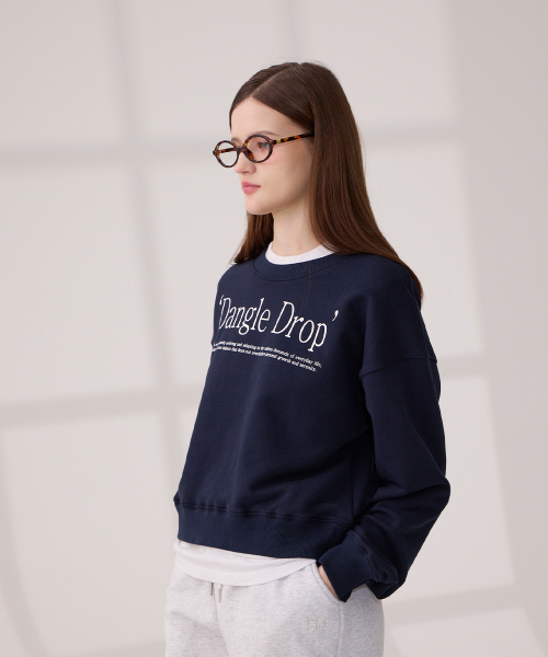 DANGLEDROP(ダングルドロップ)の「DGDPタイポマンツーマンネイビー(スウェット・レディース・その他・S/M)」の16枚目の写真