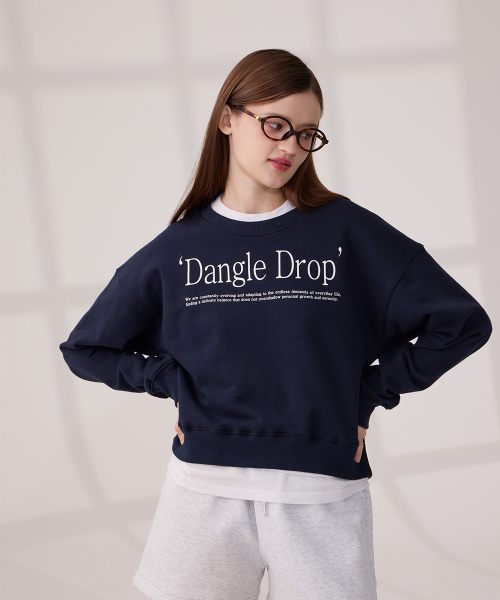 DANGLEDROP(ダングルドロップ)の「DGDPタイポマンツーマンネイビー(スウェット・レディース・その他・S/M)」の8枚目の写真