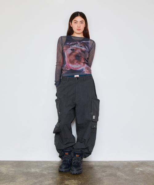 LMCの「WM PRINTED MESH LONG SLV TEE black（Tシャツ/カットソー・レディース・その他・S/M）」の10枚目の写真