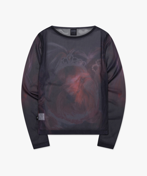 LMCの「WM PRINTED MESH LONG SLV TEE black（Tシャツ/カットソー・レディース・その他・S/M）」の4枚目の写真
